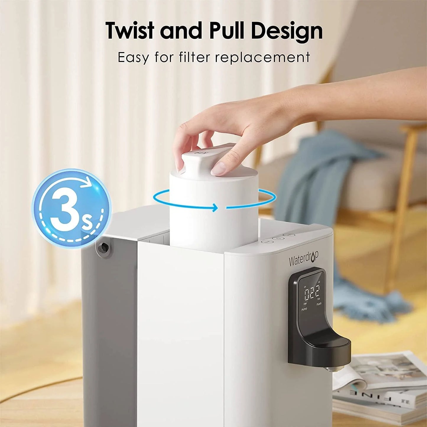 WATERDROP Countertop Water Filter System K19