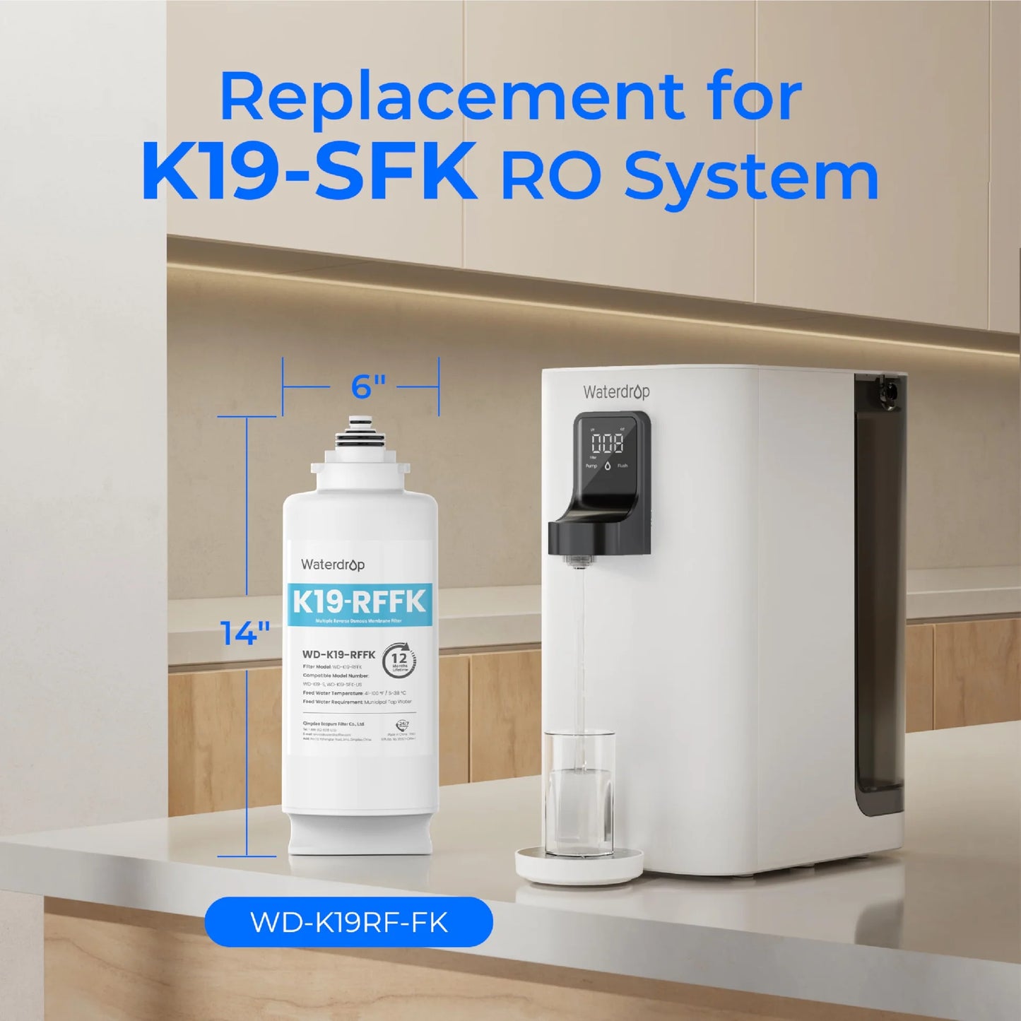 WATERDROP Replacement Filter K19-SFK